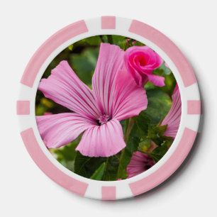 Juego De Fichas De Póquer fota flor rosada
