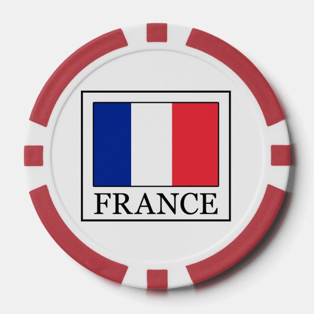 Juego De Fichas De Póquer Francia (Anverso)