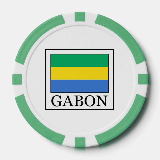 Juego De Fichas De Póquer Gabón (Anverso)