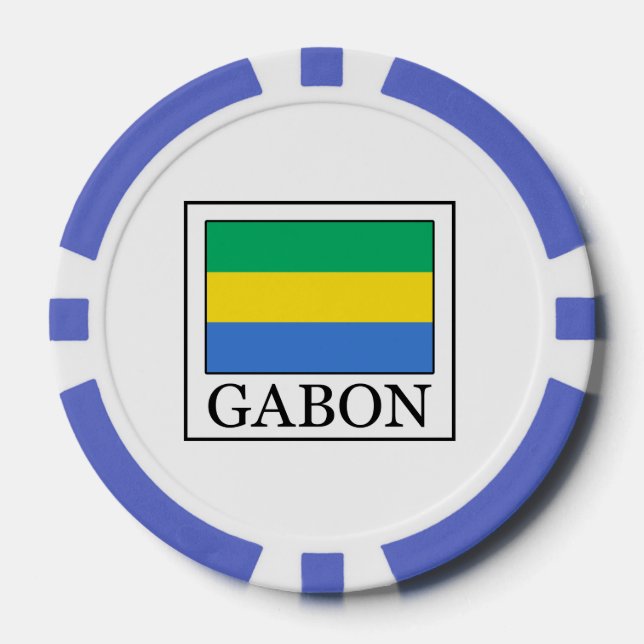 Juego De Fichas De Póquer Gabón (Anverso)