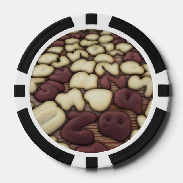 Juego De Fichas De Póquer Galletas de vainilla y chocolate (Anverso)