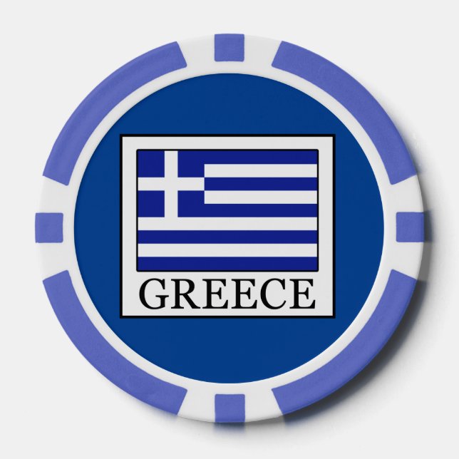 Juego De Fichas De Póquer Grecia (Anverso)