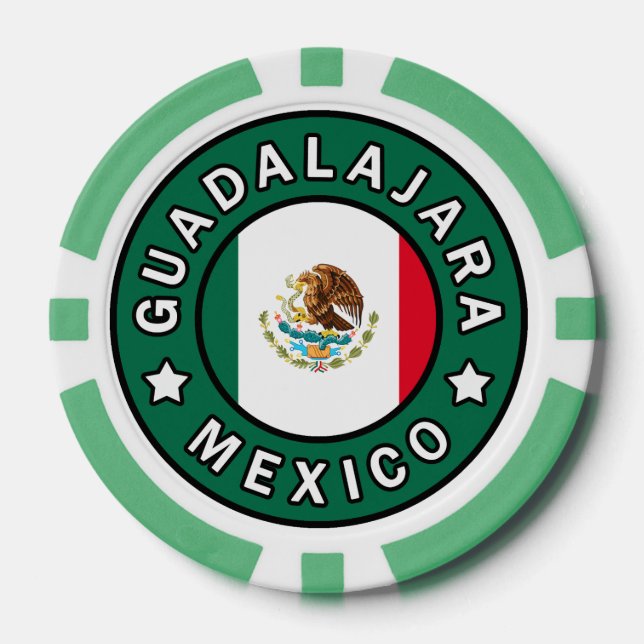Juego De Fichas De Póquer Guadalajara México (Anverso)