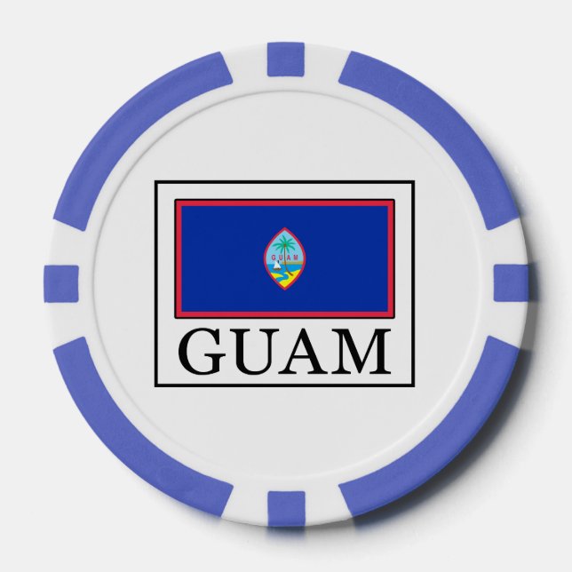 Juego De Fichas De Póquer Guam (Anverso)