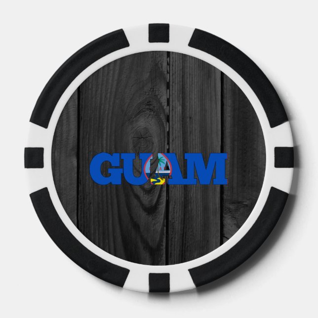 Juego De Fichas De Póquer Guam (Anverso)