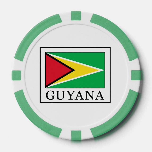 Juego De Fichas De Póquer Guyana (Anverso)