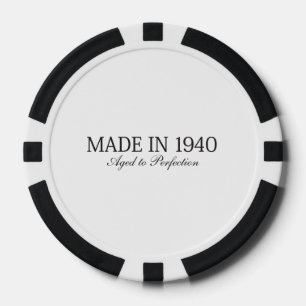 Juego De Fichas De Póquer Hecho en 1940