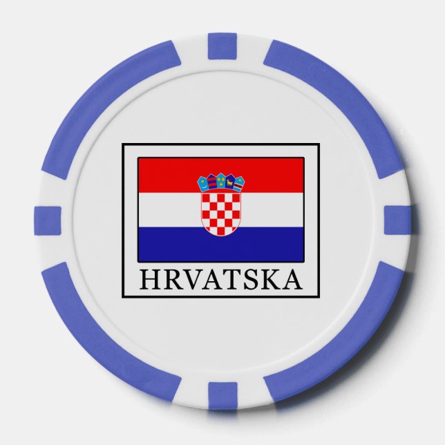 Juego De Fichas De Póquer Hrvatska (Anverso)
