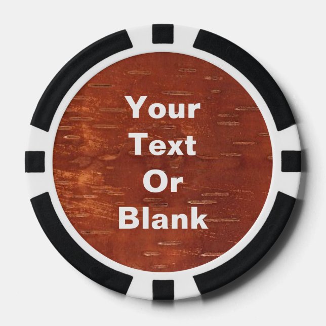 Juego De Fichas De Póquer Inner Birch Bark (Anverso)