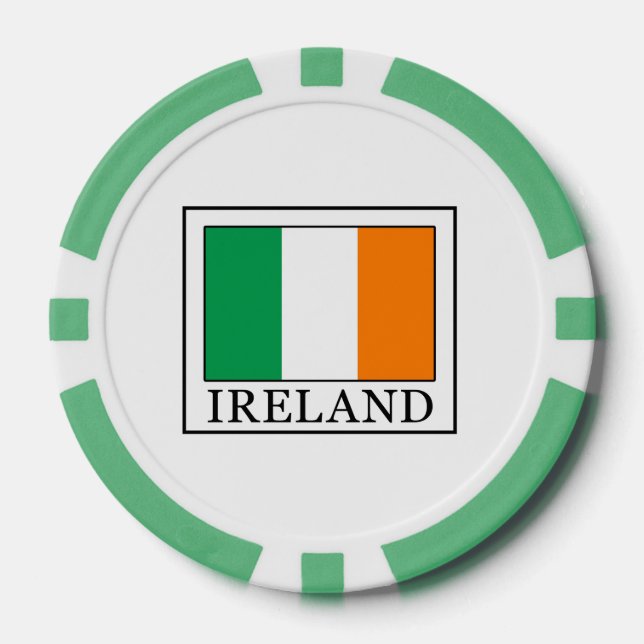 Juego De Fichas De Póquer Irlanda (Anverso)