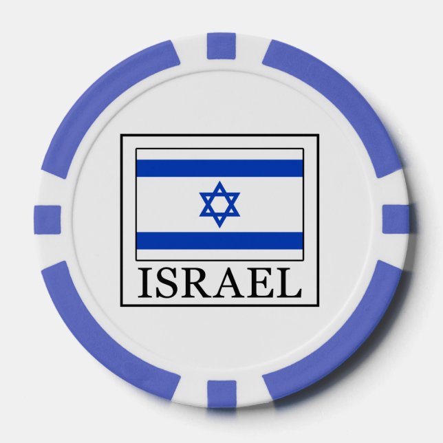 Juego De Fichas De Póquer Israel (Anverso)