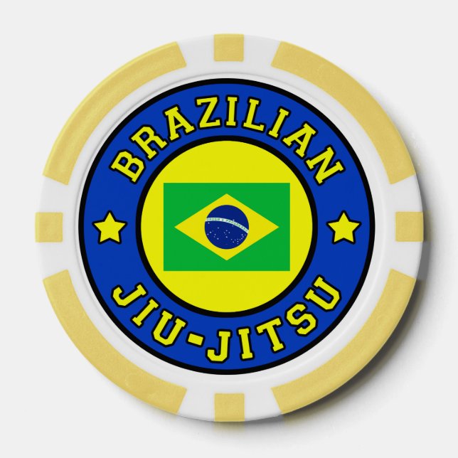 Juego De Fichas De Póquer Jiu Jitsu (Anverso)