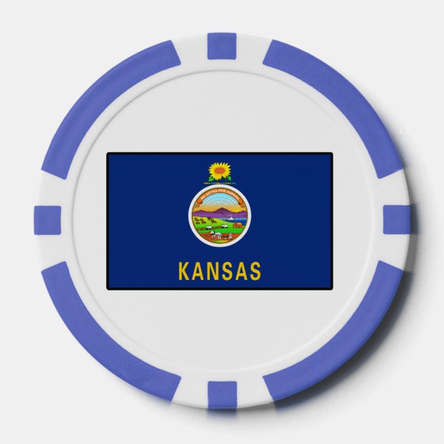 Juego De Fichas De Póquer Kansas (Anverso)