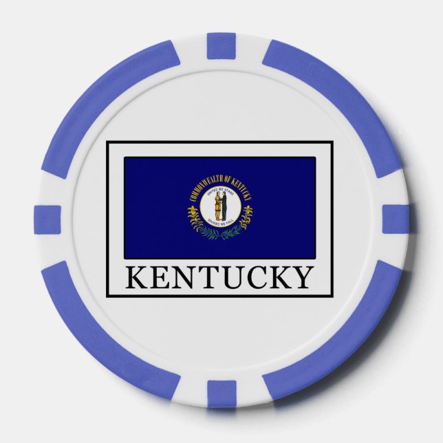 Juego De Fichas De Póquer Kentucky (Anverso)