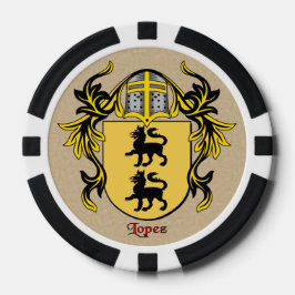 Juego De Fichas De Póquer Lopez Heraldic Arms