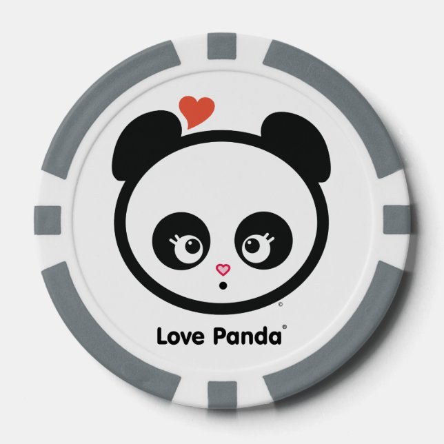 Juego De Fichas De Póquer Love Panda® (Anverso)