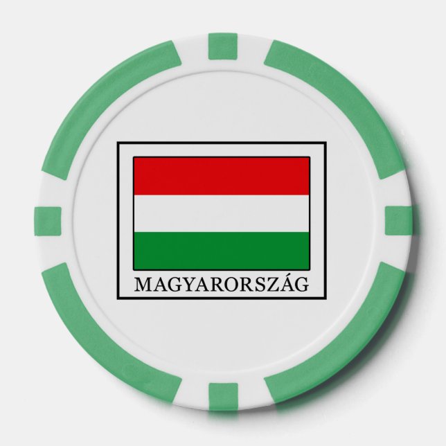Juego De Fichas De Póquer Magyarorszag (Anverso)