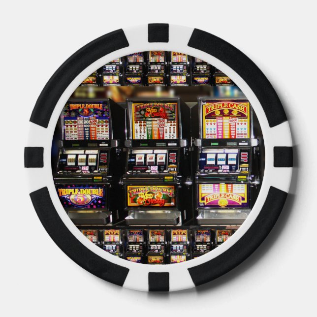 Juego De Fichas De Póquer Máquinas Dream - Máquinas Tragamonedas Lucky (Anverso)