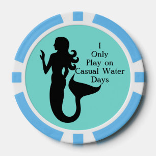 Juego De Fichas De Póquer Mermaid Casual Water Days Sea Golf Ball Marker