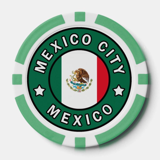Juego De Fichas De Póquer México D.F. (Anverso)