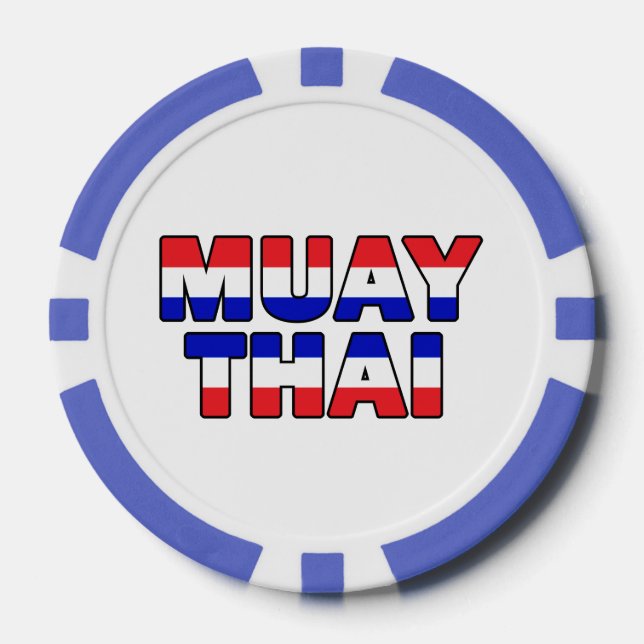 Juego De Fichas De Póquer Muay Thai (Anverso)