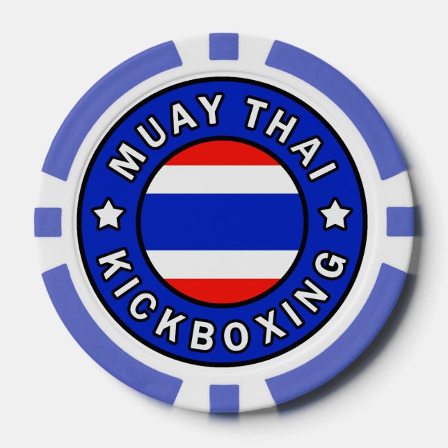Juego De Fichas De Póquer Muay Thai (Anverso)