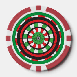 Juego De Fichas De Póquer Navidades Dartboard