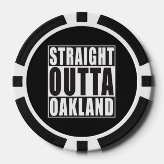 Juego De Fichas De Póquer Negro recto de Outta Oakland
