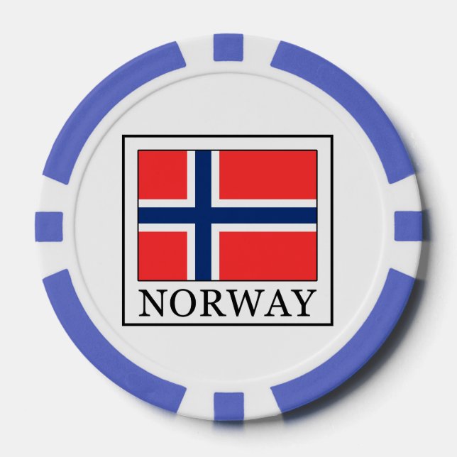 Juego De Fichas De Póquer Noruega (Anverso)