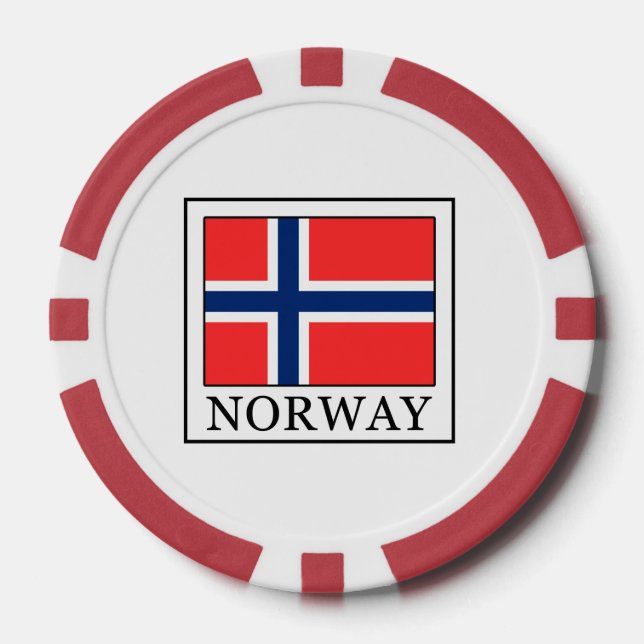 Juego De Fichas De Póquer Noruega (Anverso)
