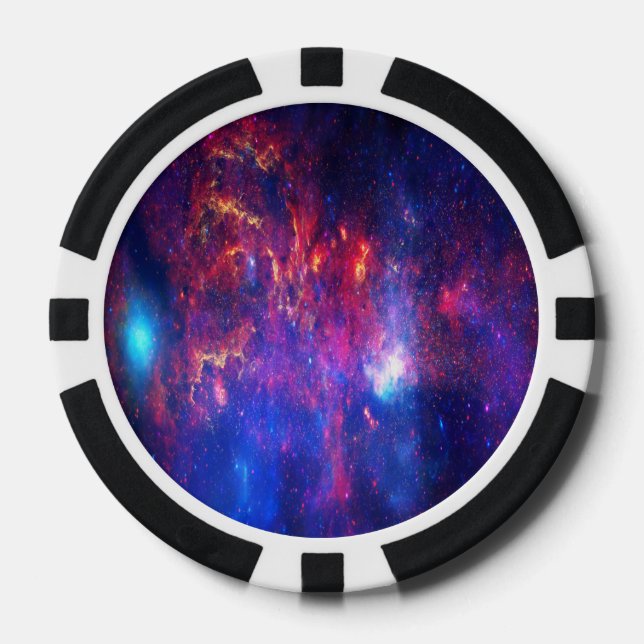 Juego De Fichas De Póquer Núcleo de caída de Milkyway (Anverso)