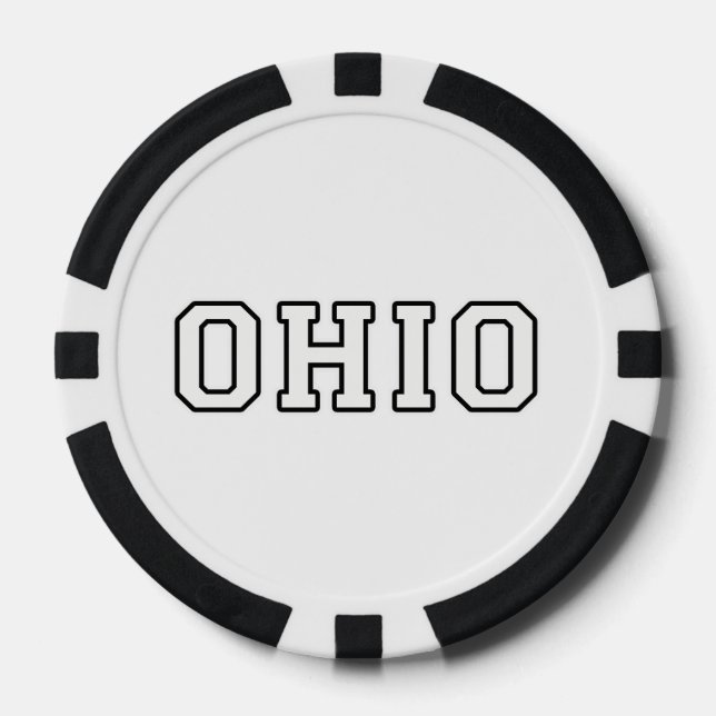 Juego De Fichas De Póquer Ohio (Anverso)