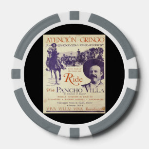Juego De Fichas De Póquer Pancho Villa 🔥 Héroe General Mexicano