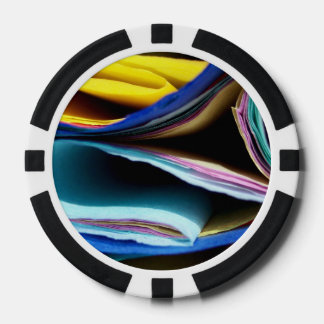 Juego De Fichas De Póquer papel colorido plegado mf