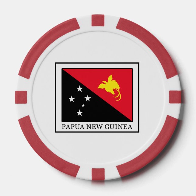 Juego De Fichas De Póquer Papúa Nueva Guinea (Anverso)