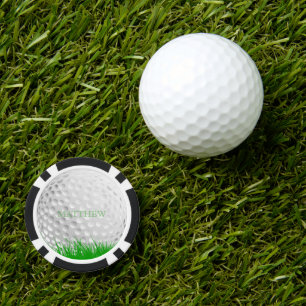 Juego De Fichas De Póquer Pelota de golf personalizada en marcador de la