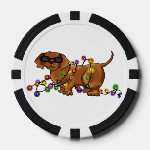 Juego De Fichas De Póquer Perro brillante