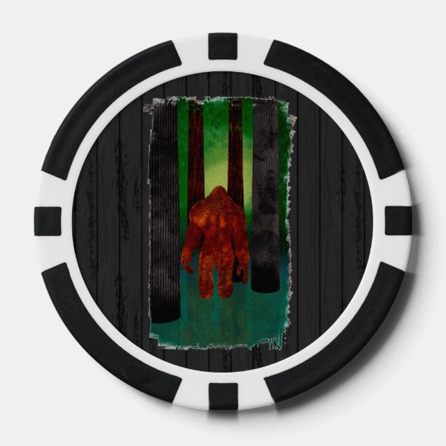 Juego De Fichas De Póquer Pie grande (Anverso)