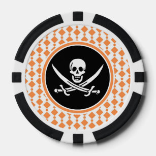 Juego De Fichas De Póquer Pirate Jolly Roger, Jack Rackham