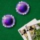 Juego De Fichas De Póquer Planet Kepler 62e - Deep Dream Fractal Mandala (Poker Table (Double))