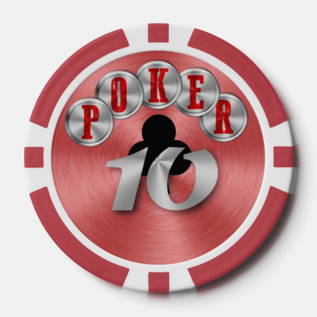 Juego De Fichas De Póquer Pokerchips 10 (Anverso)