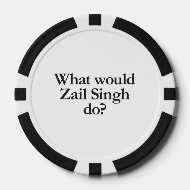 Juego De Fichas De Póquer qué haría zail singh (Anverso)