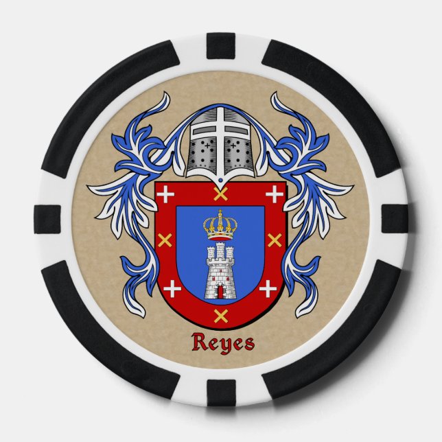 Juego De Fichas De Póquer Reyes Heraldic Arms (Anverso)