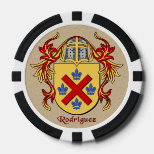 Juego De Fichas De Póquer Rodriguez Heraldic Arms