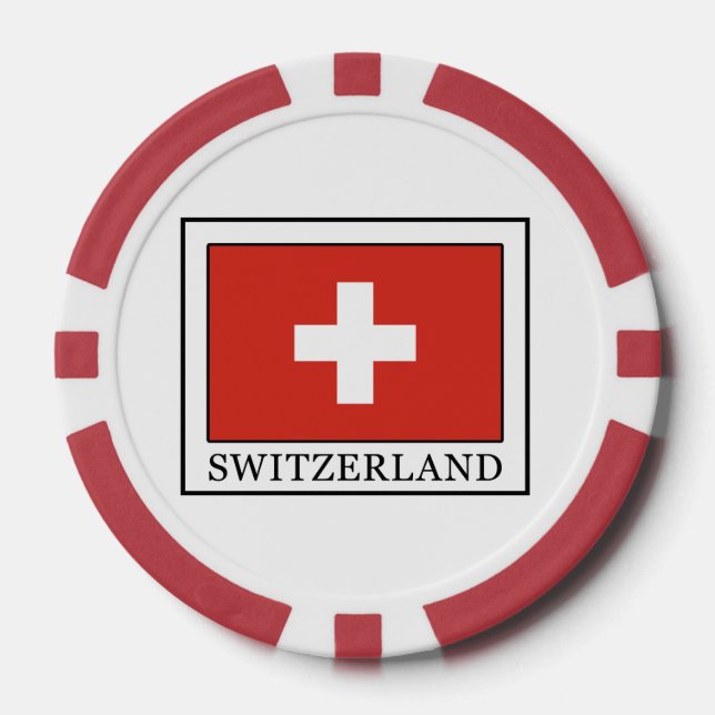 Juego De Fichas De Póquer Suiza (Anverso)