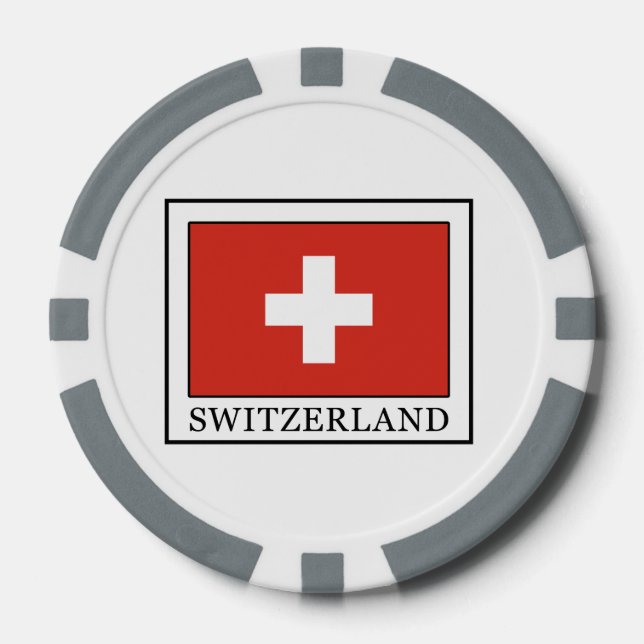 Juego De Fichas De Póquer Suiza (Anverso)