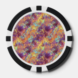 Juego De Fichas De Póquer Textura cruzada púrpura de plumas