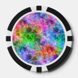 Juego De Fichas De Póquer Textura en bruto colorida