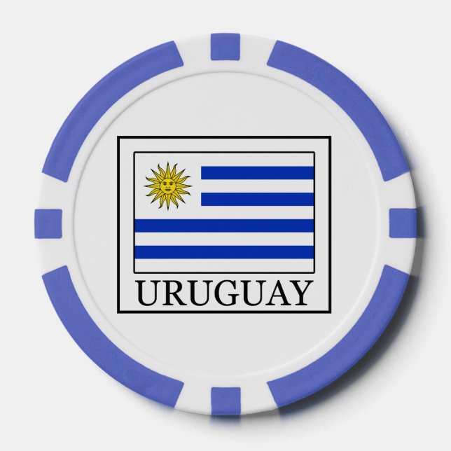 Juego De Fichas De Póquer Uruguay (Anverso)
