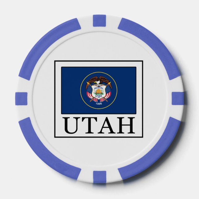 Juego De Fichas De Póquer Utah (Anverso)